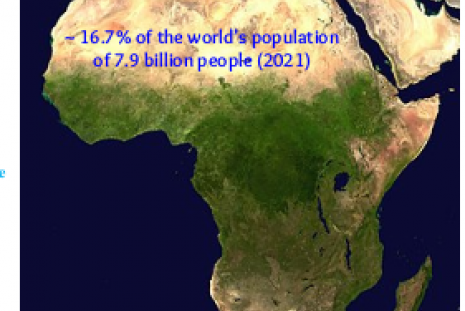 Total population of Africa as of November 2021 is estimated at 1.4 billion
