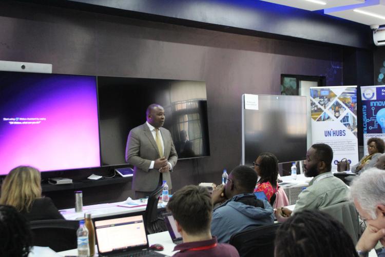 Prof. Maina Wagacha, Director, IPMO addressing participants